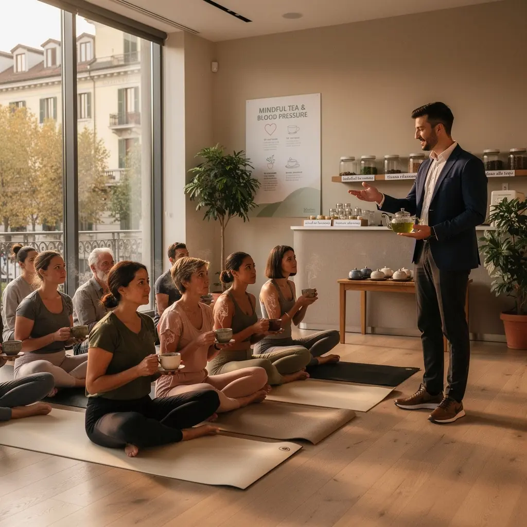 Un bicchiere di tè freddo con fette di cetriolo e menta fresca in un ambiente estivo.